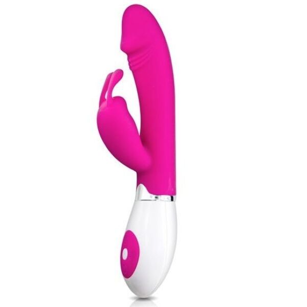 Rabbitvibratorn Pretty Love Gena i silikon, med sin kaninformade arm