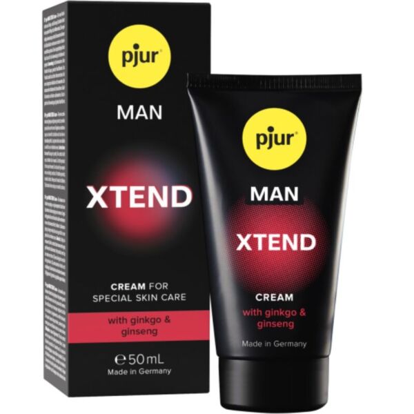 Flaska med peniskräm pjur MAN XTEND Cream på 50 ml
