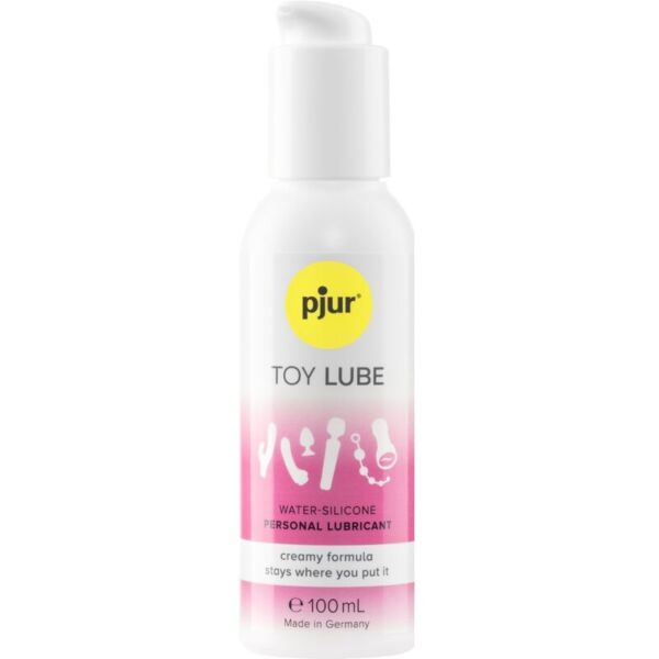 Förpackning på 100 ml av glidmedlet med vatten och silikon Pjur Woman Toy Lube