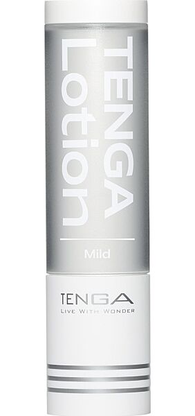 Flaska med glidmedlet TENGA Lotion, i versionerna Light och Mild