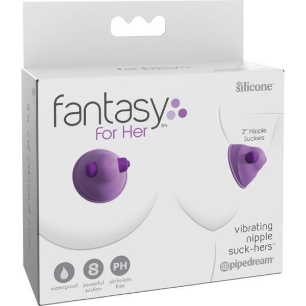 Nippelsugare Fantasy For Her Vibrating Nipple Suck-Hers med silikonkopp
