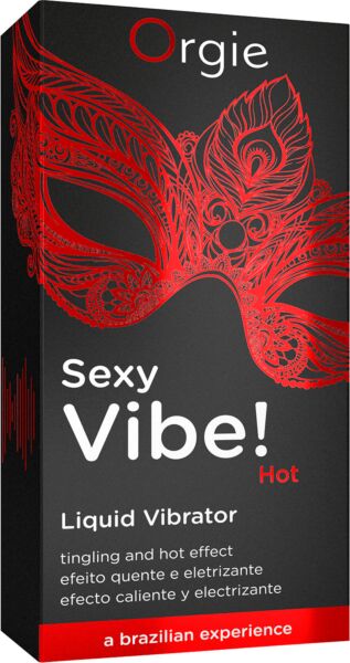 Flaska med den stimulerande gelen Orgie Sexy Vibe! Hot på 15 ml