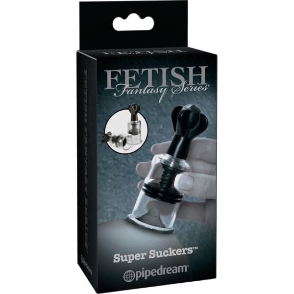 Bröstvårtssugare Fetish Fantasy Super Nipple Sucker, med genomskinlig cylinder och sugratt