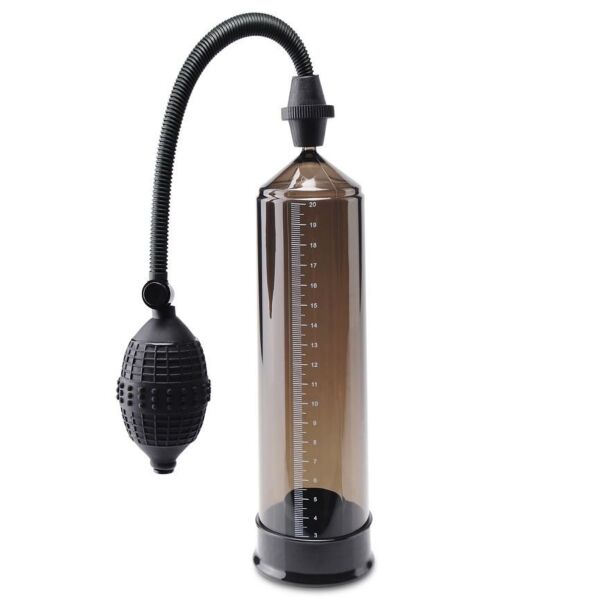 Penispump Pipedream Pump Worx Euro Pump med cylinder av rökfärgat rör