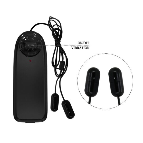 Vibrerande penishylsa Baile BI-014630 med sina två kulvibratorer