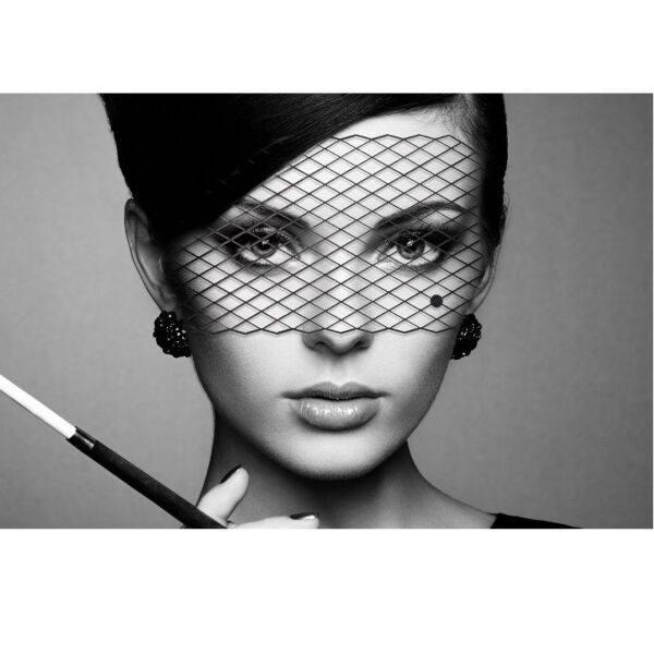 Svart vinylmask Bijoux Indiscrets Mask Louise