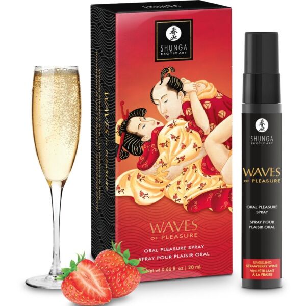 Ätbar oralspray Shunga Waves of Pleasure, förpackning på 20 ml