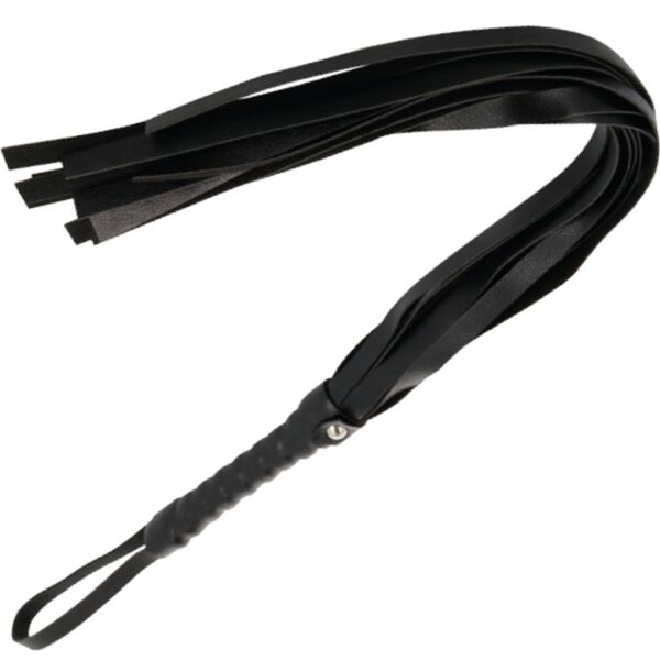 BDSM-piska Darkness 45 cm, svart och med handtag