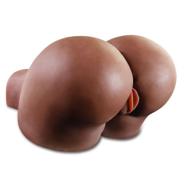 Torso-masturbator Pipedream Extreme Toyz Fuck Me Silly, mörk hudton, med vagina och skinkor