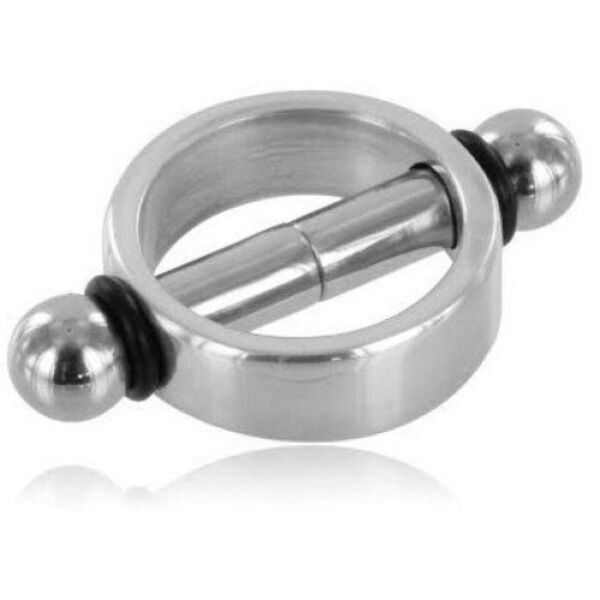Magnetiska nippelklämmor Metal Hard, med ring och de två stavarna