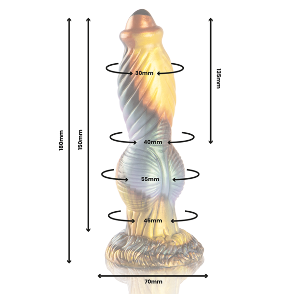 Vibrerande dildo EPIC Phoenix med fjärrkontroll