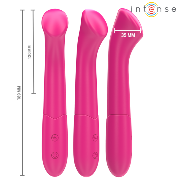 Flexibel vibrator Intense Fun Paty i silikon, 19 cm