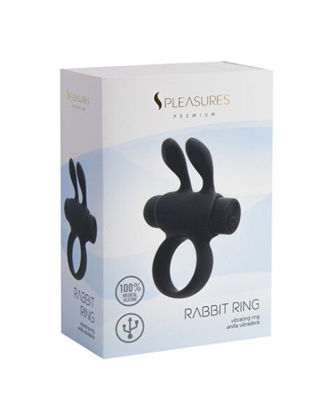 Vibrerande penisring S Pleasures Rabbit Ring Rechargeable med kulvibrator