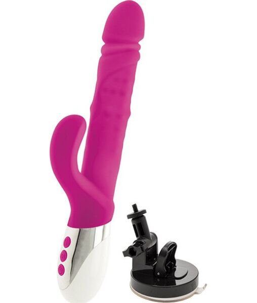 Rabbitvibrator S Pleasures Xtreme med tillbehör med sugpropp