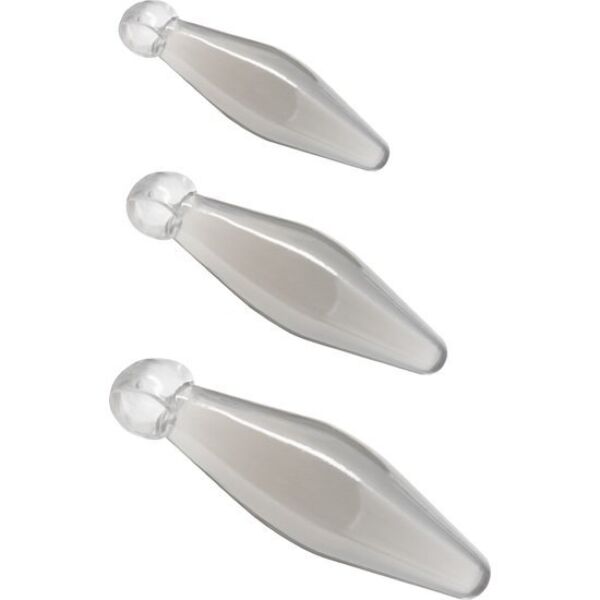 Set med tre analdilatorer ToyJoy Finger Rimmer 3 delar, i storlek S, M och L