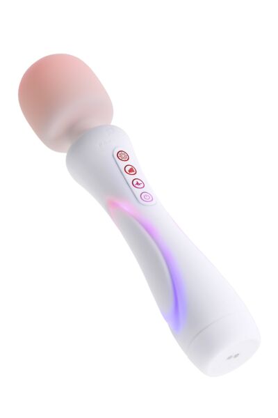 Magic wand Paradise Pleasure The Wand, vit, med RGB-belysning
