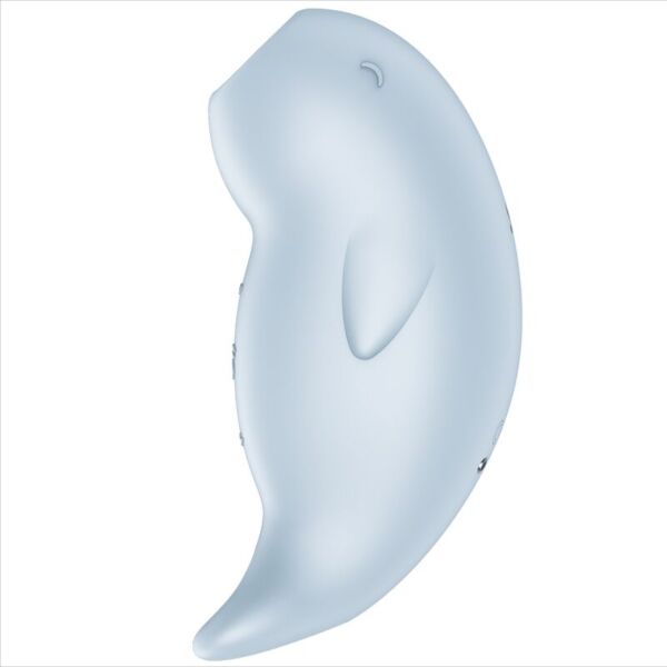 Klitorissugare Satisfyer Seal You Soon formad som ett havsdjur, i ljusblått