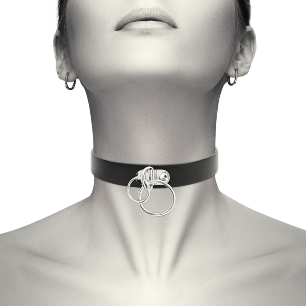 Svart choker Coquette Chic Desire med justeringshakar