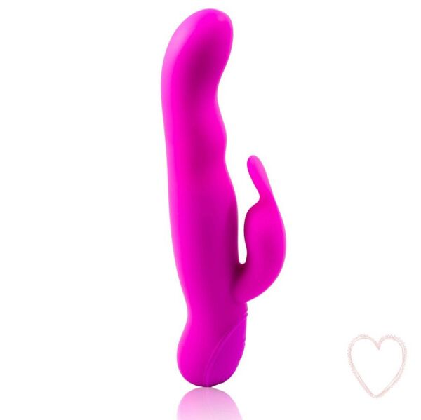 Rabbitvibratorn Pretty Love Hale med böjd spets och arm för klitoris