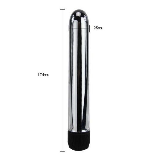 Klassisk vibrator Baile BW-006002 med metallic-finish