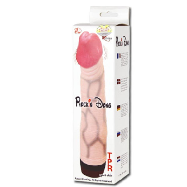 Realistisk dildo Baile Rockin Dong med vibration i flera hastigheter