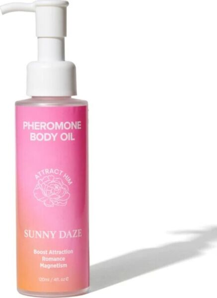 Kroppsolja med feromoner Eye of Love Bloom på 120 ml, i dofterna Lilac Dream och Sunny Daze