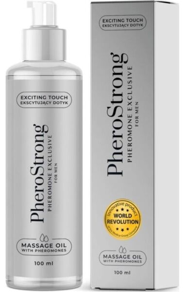Massageolja med feromoner PheroStrong för män, 100 ml