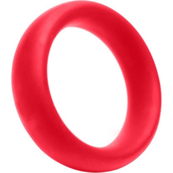 Penisringen Tantus Medio Cockring i rött silikon