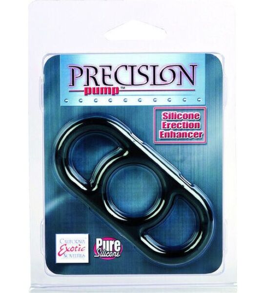 Penisring CalExotics Precision Pump Enhancer Black med två öglor
