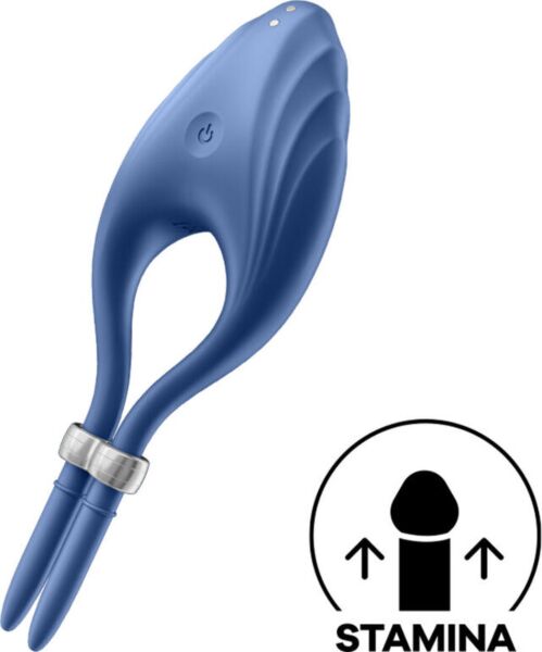 Vibrerande penisring Satisfyer Duelist med triangulär klitorisstimulator