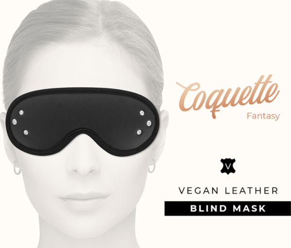 Ögonbindel Coquette Chic Desire Fantasy i veganskt läder för bondage