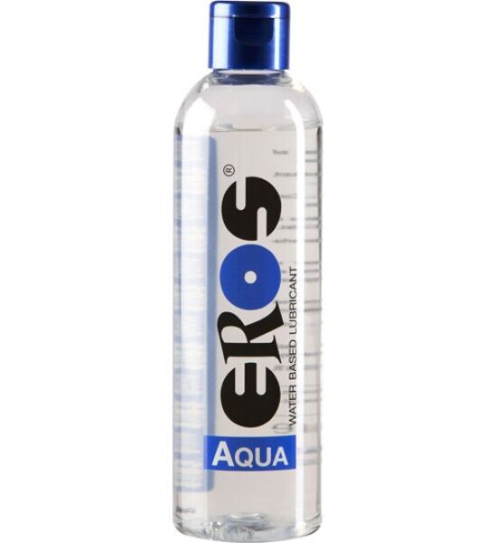 Flaska med vattenbaserat glidmedel Eros Aqua på 250 ml