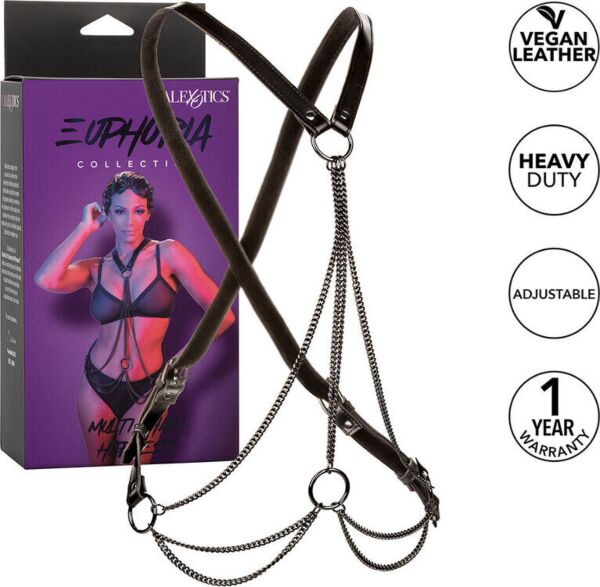 Kroppsharness med kedjor CalExotics Euphoria Multi Chain Harness