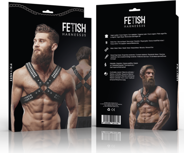 Bröstsele för män Fetish Submissive Attitude, på överkroppen