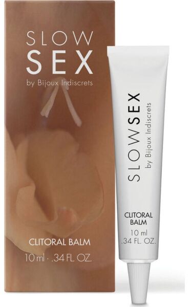Klitorisbalsam Slow Sex Clitoral Balm från Bijoux Indiscrets, förpackning på 10 ml