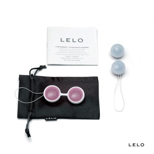 Set med fyra knipkulor LELO LUNA Beads med kontakt i silikon