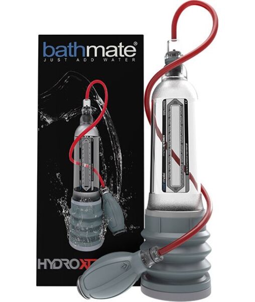 Penispump Bathmate HydroXtreme 9, genomskinlig, med handpump