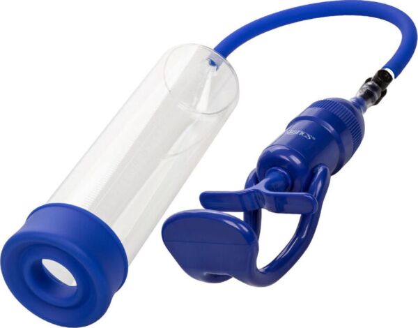 Penispump CalExotics Admiral Sta-Hard med genomskinlig cylinder, slang och pumphandtag