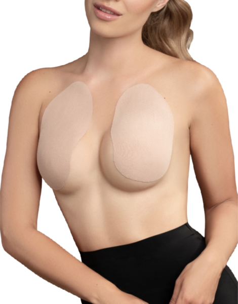 Brösttejp Bye Bra Breast Lift Pads, självhäftande tejp utan axelband