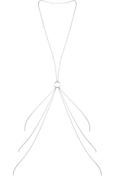 Kroppskedja Bijoux Indiscrets Magnifique 8 Body Chain i silverfärg och med form av en 8