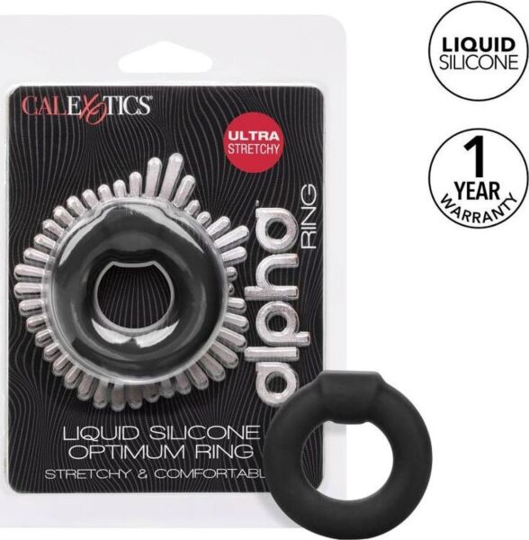 Penisring CalExotics Alpha Optimum Ring i svart silikon