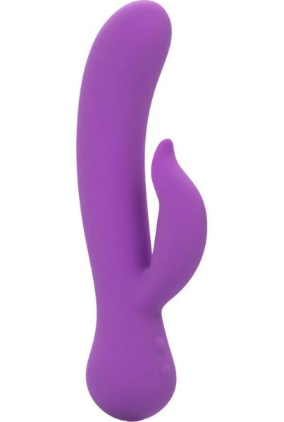 Dubbelstimulerande vibrator CalExotics First Time Rechargeable Pleaser i lila