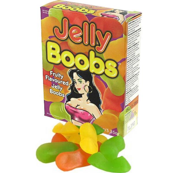 Påse med vingummi Spencer & Fleetwood Jelly Boobs formade som bröst