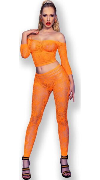 Sömlöst set Chilirose CR 4661 med top och leggings