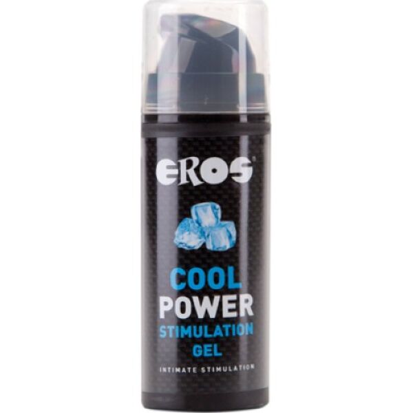 Flaska med pump för stimulerande gel Eros Cool Power 30 ml