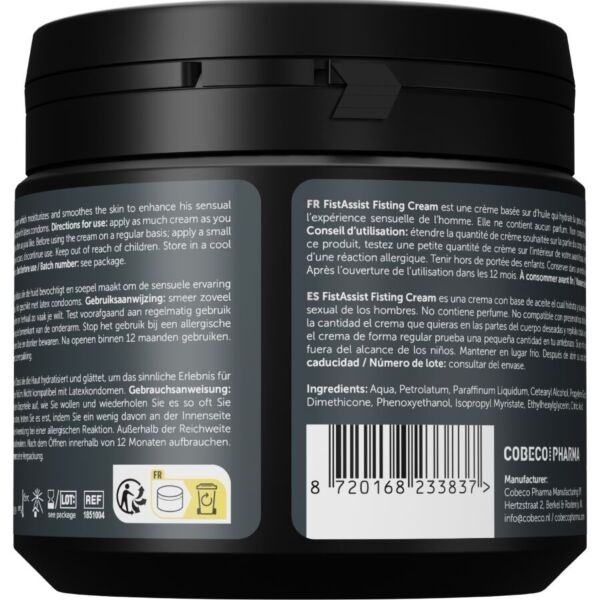 Glidmedel i krämform COBECO Fist Assist, 500 ml