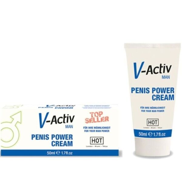 Intimkräm HOT V-ACTIV för män, förpackning på 50 ml