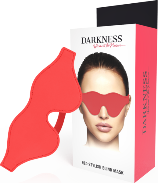 Ögonbindel Darkness Stylish i PVC med elastiskt band