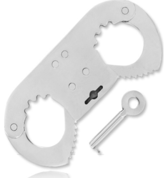Tumhandbojor Metal Hard Thumb Cuff, i metall