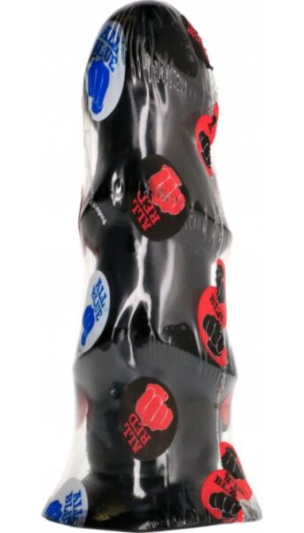 Dildo All Black Triple Wand på 17 cm, med sina tre trappade reliefer